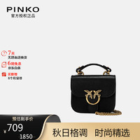 PINKO 品高 女包燕子包MICRO手提小方包黑色送女友礼物