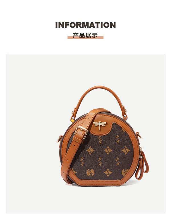 reddragonfly红蜻蜓包包女包高档潮流斜挎单肩包时尚手提小圆包送女友