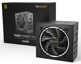 be quiet德商德静界Pure Power12M 1200W CN 金牌全模电源ATX 3.0