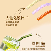 玻璃吸管耐热防口红珍珠奶茶透明孕产妇非一次性粗大吸管食品级