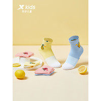 XTEP 特步 儿童配饰袜子童趣水果时尚拼色棉袜