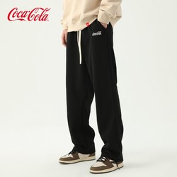 Coca-Cola 可口可乐 简约百搭 休闲裤男新款美式直筒裤情侣运动裤