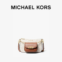 MICHAEL KORS 迈克·科尔斯 Parker系列 女士单肩包 32H3G7PC3B 香草白/橡果棕 大号