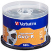 威宝（Verbatim）DVD-R 光盘/刻录盘 16速4.7GB 数码老电影  桶装50片 空白光盘 62244
