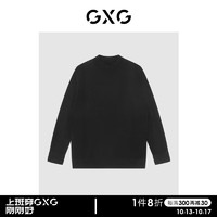 GXG 男装21年冬季新款商场同款源启自然三系列毛衫 黑色 165/S