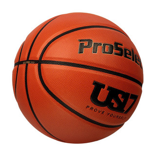 专选（PROSELECT） 篮球联名系列吸湿防滑耐磨室内室外训练比赛成人标准7号篮球 US1700HB-PU款