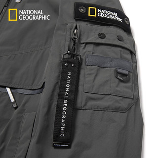 National Geographic国家地理男女同款款多功能飞行员休闲夹克外套 卡其军绿F/KHAKI 175/96A