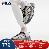 斐乐（FILA）女鞋ET WE复古运动鞋2023冬加绒异行鞋休闲鞋老爹鞋 南极灰/黑-AB 38.5