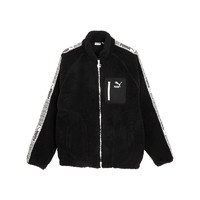 彪马（PUMA） 男女同款复古休闲仿羊羔绒外套BZ SHERPA JACKET 625196 黑色-01 S(170/92A)