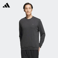 adidas阿迪达斯男装秋季高尔夫运动圆领长袖卫衣IA2609 金属黑 A/S