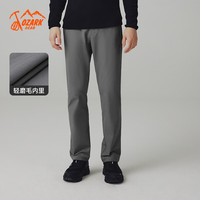 奥索卡 OZARK GEAR（OZARK）Cordura莱湖II软壳裤男磨毛保暖户外运动秋冬23徒步裤207329 灰色 L/175