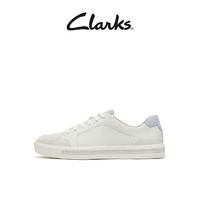 Clarks 其乐 女士休闲鞋 261667454春夏撞色板鞋时尚拼色系带小白鞋女