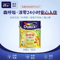 Dulux 多乐士 森呼吸淳零系列 竹炭全效儿童乳胶漆 5L 面漆 不可调色