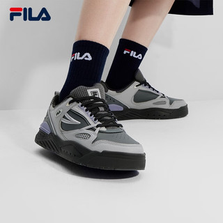 斐乐（FILA）女鞋SLAM摩登板鞋2023冬复古运动休闲鞋学院鞋 阴影灰/合金灰-DA 36