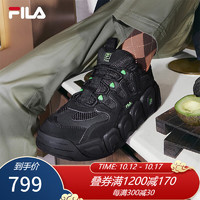 斐乐（FILA） 可颂面包鞋运动鞋男2023冬休闲鞋老爹鞋 黑-IB 42