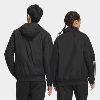 adidas 阿迪达斯 轻运动男装冬季款运动保暖棉服IS0363 黑色 A/M
