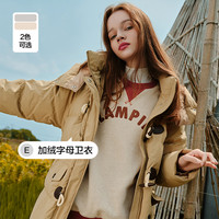 E·LAND 衣恋 经典学院风字母卫衣 EEMTC8903I36