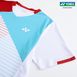 YONEX/尤尼克斯 110343BCR/210343BCR 23FW比赛系列 男女款运动恤yy 闪蓝色（男款） L