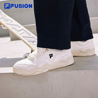 斐乐（FILA）FUSION斐乐潮牌男鞋KICK专业滑板鞋波浪底板鞋 奶白-GD 39