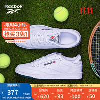 Reebok锐步季男子CLUB C 85复古休闲网球风板鞋小白鞋 100039280 42