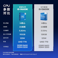 intel 英特尔 i5-14600K CPU 3.5GHz 14核20线程