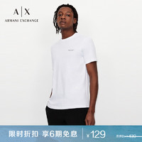阿玛尼ARMANI EXCHANGE男装AX男士棉质T恤衫