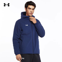 安德玛 UNDER ARMOUR棉服男棉衣女休闲运动服保暖连帽外套防风棉袄