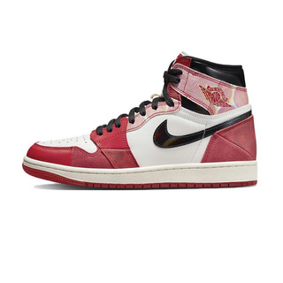 耐克（NIKE）Air Jordan 1 AJ1 红黑蜘蛛侠2.0 高帮男子复古篮球鞋DV1748-601 41