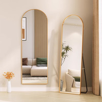 镜子家用全身穿衣镜挂墙卧室壁挂立体女生试衣镜网红落地镜ins风