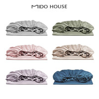MIDO HOUSE 铭都家居 铭都100支新疆棉床笠全棉A类纯棉床罩防滑 雅士灰 180*200+30cm