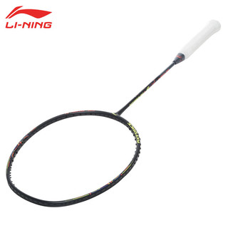 LI-NING 李宁 雷霆80JR 青少年专业全碳素羽毛球拍 单拍 5U 进攻型(可磅数)