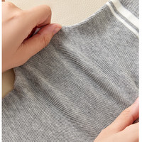 真维斯女款新疆棉袜子女式高筒护膝袜YM 浅灰3-2020 F