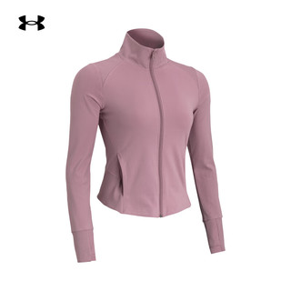 安德玛 UNDERARMOUR）秋冬Meridian女子训练运动挺阔有型柔感夹克1379157 粉红色697 M