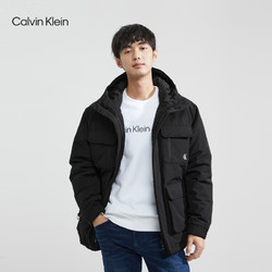 Calvin Klein Jeans 卡尔文·克莱恩牛仔 男女三防派克羽绒服 J325485 BEH
