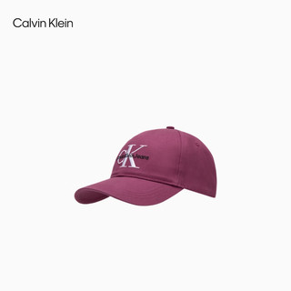Calvin Klein  Jeans男士简约刺绣字母经典百搭纯棉弯檐棒球帽HX0310 515-洋葱紫 OS