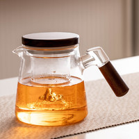 瓷牌茗茶具（cipaiming teaset）电陶炉煮茶器茶水分离茶壶茶具耐高温家用小型养生壶泡茶器 透明观山《遥望》茶壶