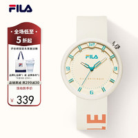 FILA 斐乐 手表女士潮流撞色时尚百搭学生硅胶情侣腕表男46FLM38-6126-053