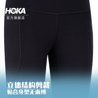 HOKA ONE ONE女款冬季跑步紧身裤ColdSnap Run Tight 28速干舒适 黑色 S