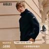 AIGLE艾高秋POLARTEC户外保暖商务休闲全拉链抓绒衣男士外套 黑色 AW141 XXL(190/104A)