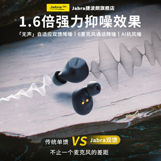 Jabra 捷波朗 Elite8 主动降噪真无线耳机 E8半开放蓝牙耳机运动通话 IP68防水 蓝牙5.3 新一代Active 黑色