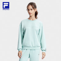 斐乐（FILA） 女子套头卫衣宽松休闲圆领长袖运动女装上衣 梦绿色-TQ 155/76A/XS