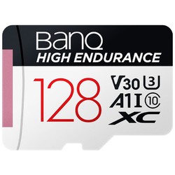 BanQ 128GB TF（MicroSD）存储卡 A1 U3 V30 4K 行车记录仪&安防监控专用内存卡 高度耐用