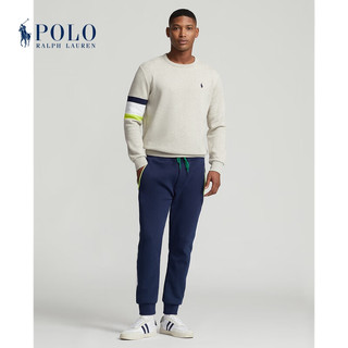 Polo Ralph Lauren 拉夫劳伦男装 23年秋网球公开赛起绒布图案运动衫RL17365 020-灰色 XXL