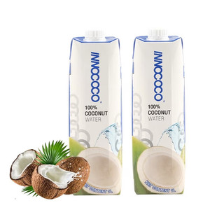 INNOCOCO 泰国进口一诺可可椰子水1L*12瓶整箱NFC果汁饮料补充电解质椰青水 椰子水1L*2瓶