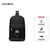 Samsonite 新秀丽 男式胸包尼龙单肩包运动腰包斜挎包出行包包时尚斜挂包 NW5