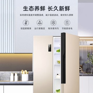 Ronshen 容声 529升冰箱风冷无霜双变频对开门大容量节能净味家用电冰箱