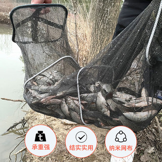 鱼护野钓迷你便携方形纳米小型鱼护溪流钓装鱼网兜袋速干渔护