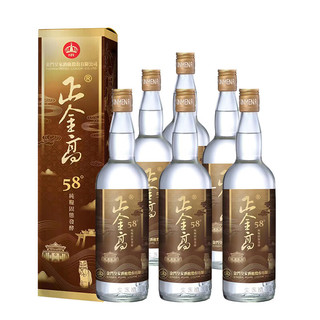 KR 金门皇家高粱酒 正金高 清香型白酒 58度 600ml*6 整箱装