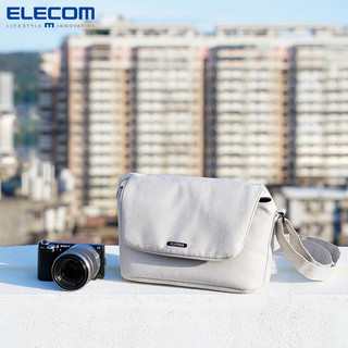 ELECOM 宜丽客 单反相机包单肩小包休闲包斜挎佳能摄影包微单包便携收纳包