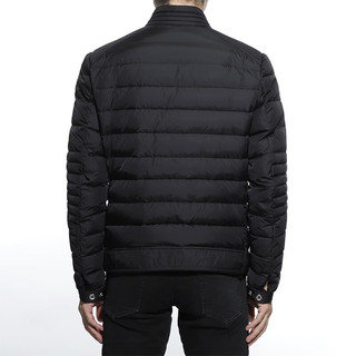 蒙口（Moncler）男士短款夹克羽绒外套 黑色 1A00143 68352 999 3码185/96A